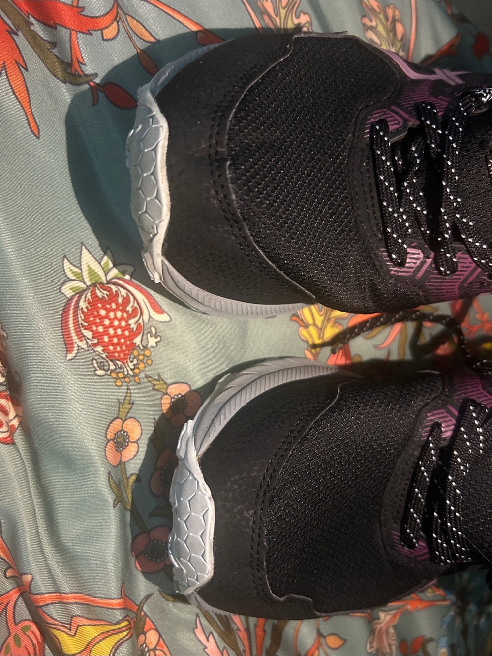 ASICS Women's Black and Pink Athletic Shoes - Picture 7 of 8